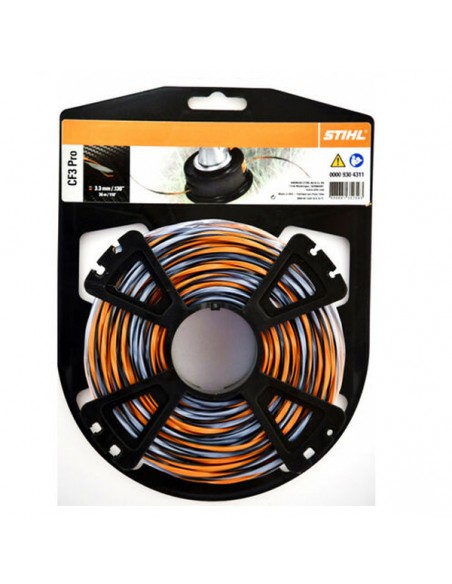 00009304311 Hilo de Corte Stihl Ø 3 3 mm 36 m Trenzado Alta