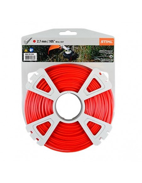 00009302643 - Hilo de Corte Stihl Ø 2,7 mm 65 m Cuadrado Desbrozadora
