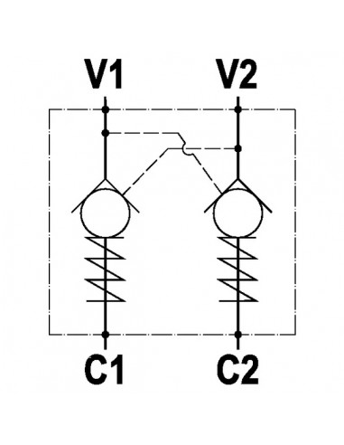 FPD3820L2ROSR - Válvula Antirretorno Pilotada 3/8'' FPD3820L2ROSR - Válvula Antirretorno Pilotada 3/8''