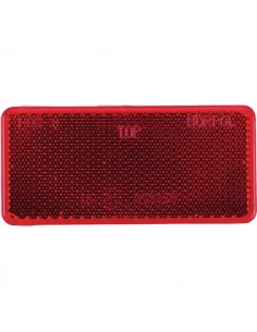 LA75006 - Reflector Rojo Rectangular 94x44 mm Autoadhesivo