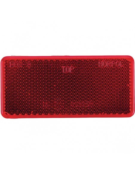 LA75006 - Reflector Rojo Rectangular 94x44 mm Autoadhesivo