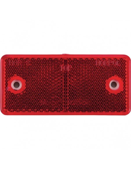 LA75003 - Reflector Rojo Rectangular 94x44 mm Atornillado