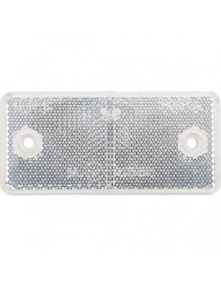 LA75001 - Reflector Blanco Rectangular 94x44 mm Atornillado LA75001 - Reflector Blanco Rectangular 94x44 mm Atornillado