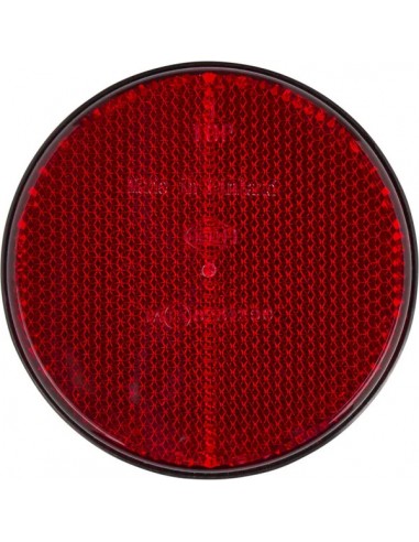 8RA002016111 - Reflector Redondo Rojo Hella Atornillado Aluminio 85 mm