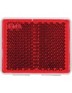 LA75012 - Reflector Rojo Cuadrado 39x48 mm Autoadhesivo