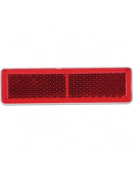 LA75009 - Reflector Rojo Rectangular 69x20 mm Autoadhesivo