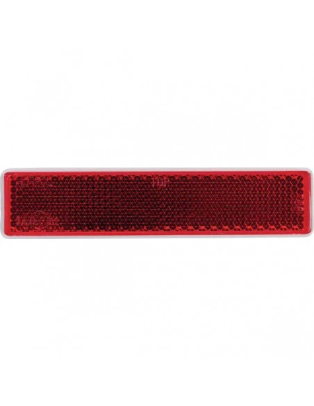 LA75015 - Reflector Rojo Rectangular 105x24 mm Autoadhesivo