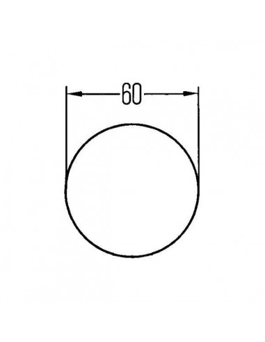 8RA002014291 - Reflector Redondo Blanco Hella Autoadhesivo 60 mm