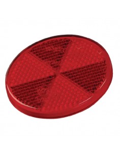 8RA002014281 - Reflector Redondo Rojo Hella Autoadhesivo 60 mm