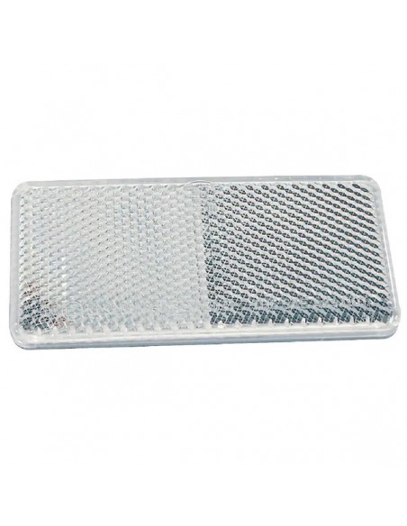 8RA00441201 - Reflector Rectangular Blanco Hella Autoadhesivo 70x31,5 mm