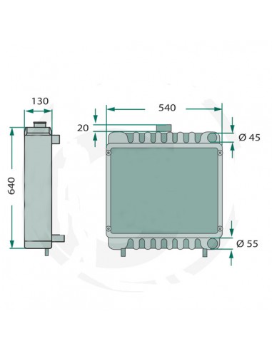 104753A1GN - CNH Radiador Adaptable Serie 5100 104753A1GN - CNH Radiador Adaptable Serie 5100