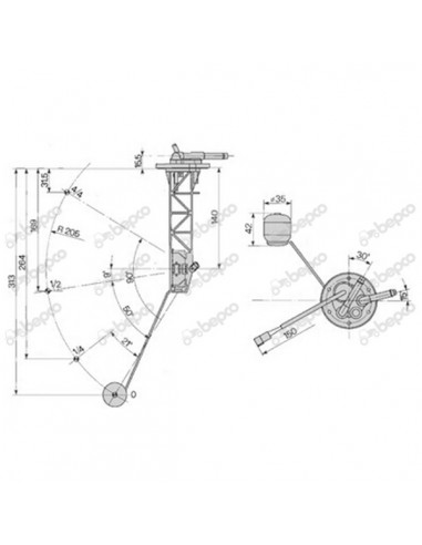 5123204GN - Fiat Aforador Depósito Combustible Series 46-56-66