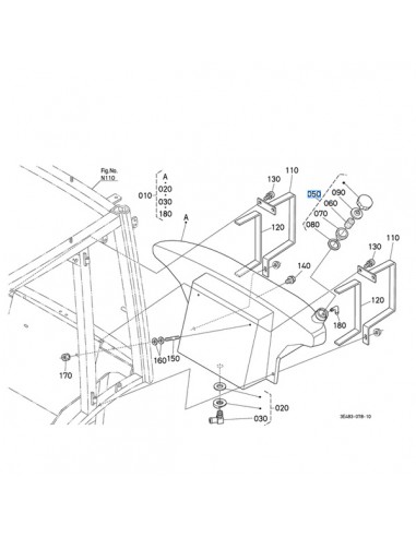 3A01104290 - Kubota Tapón Depósito Combustible