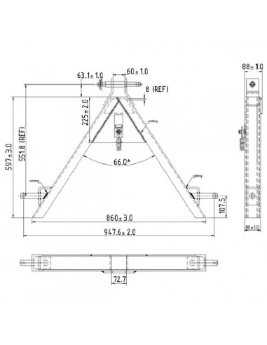 TL150691KR - Enganche Tercer Punto Lateral TL150691KR - Enganche Tercer Punto Lateral