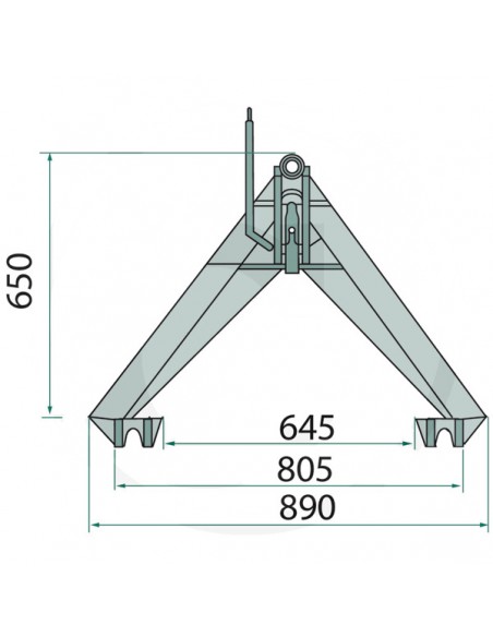 75517 - Enganche Tripuntal Cat. 1 1.200 Kg.