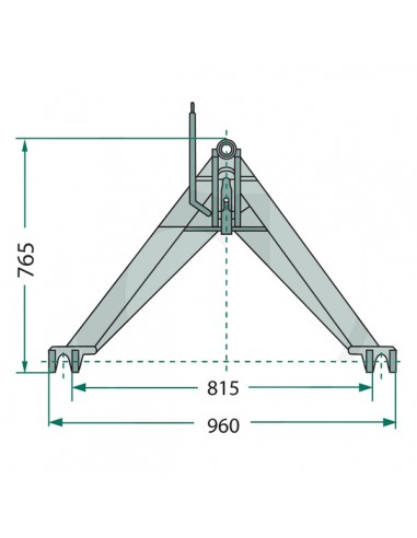 755139 - Enganche Tripuntal Cat. 2 1.600 Kg.