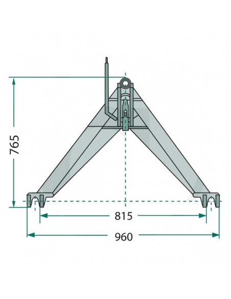 755139 - Enganche Tripuntal Cat. 2 1.600 Kg.