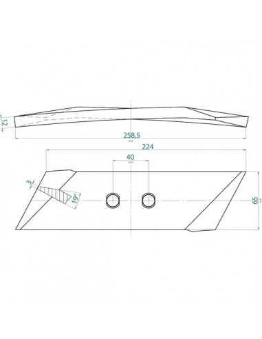 KK053090GN - Punta Kverneland Derecha Adaptable KK053090GN - Punta Kverneland Derecha Adaptable