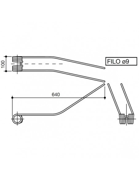 30009GN - Muelle Hilerador Cimac 64x100x9