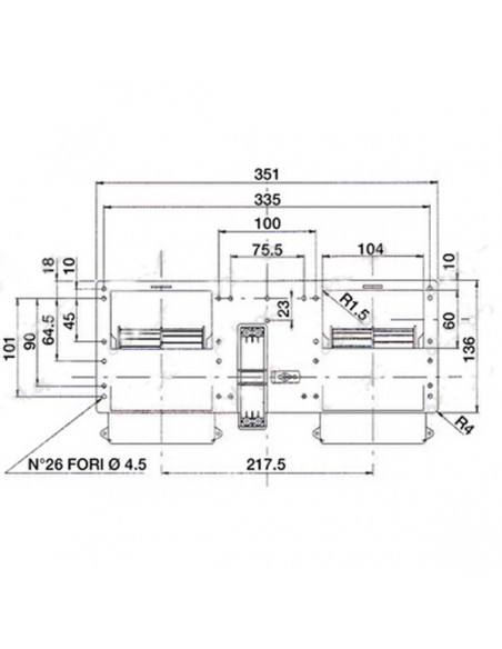 7700028611GN - Motor Ventilador Doble 12 V Adaptable Deutz-Fahr - Renault 7700028611GN - Motor Ventilador Doble 12 V Adaptable Deutz-Fahr - Renault