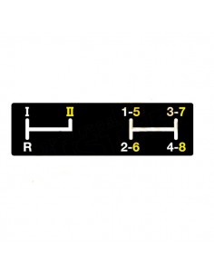 L35520 - Pegatina Cambio Velocidades John Deere 2450-2650-2850