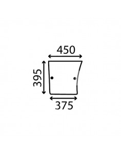 19818823GN - John Deere Cristal Trasero Inferior Izquierdo Adaptable Series 40-50