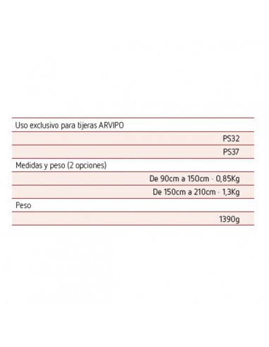 30130022003 - Prolongador Telescopico Inalámbrico Arvipo EXPS-32/37 30130022003 - Prolongador Telescopico Inalámbrico Arvipo EXPS-32/37