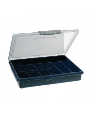 136150 - Caja Almacenaje 9 Compartimentos Azul/Gris 240 x 195 x 43 mm