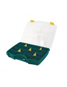 023002TAY - Caja Almacenaje 26 Compartimentos Verde 290 x 388 x 61 mm