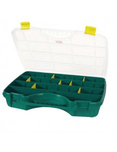024009TAY - Caja Almacenaje 26 Compartimentos Verde 350 x 460 x 81 mm