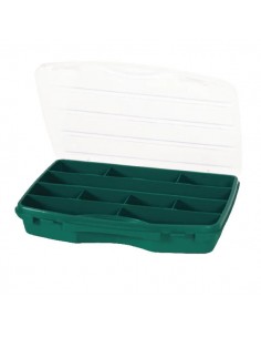 021008TAY - Caja Almacenaje 10 Compartimentos Verde 192 x 256 x 42 mm