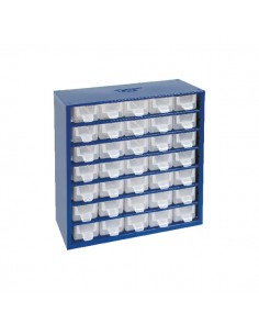 316005TAY - Caja Almacenaje 35 Compartimentos Azul 328 x 305 x 145 mm