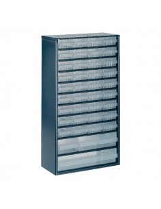 137430 - Cajonera Almacenaje Acero 40 Compartimentos Azul 552 x 306 x 150 mm