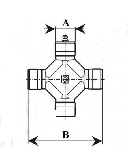 4120G0051R24 - Cruceta Ø 27 x 100 mm Bondioli&Pavesi G5-G7-S6-S7-H7