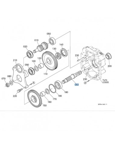 3650080147 - Kubota Eje Toma de Fuerza