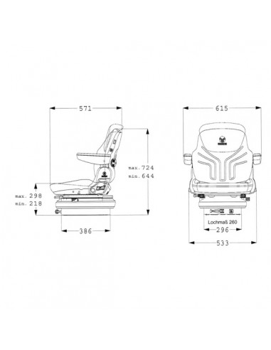 G1288549 - Asiento Grammer Maximo Basic Grammer New MSG85/721
