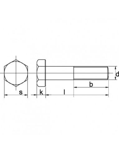 Tornillo  M20x2,5x170 mm 10.9 - Recambios Agrícolas