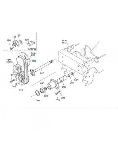 K211025032 - Kubota Conjunto 2 unidades Correa Transmisión PTO G18-G21