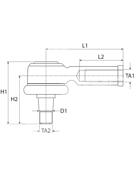 48109417GN - Rótula Dirección Izquierda Adaptable Retroexcavadora Case 580 SK