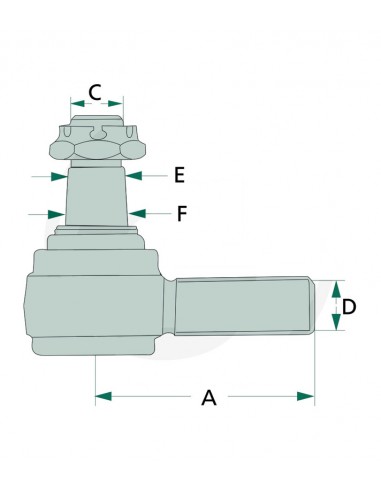 Kubota Rotula Dirección Izquierda-Derecha Adaptable Kubota Serie L