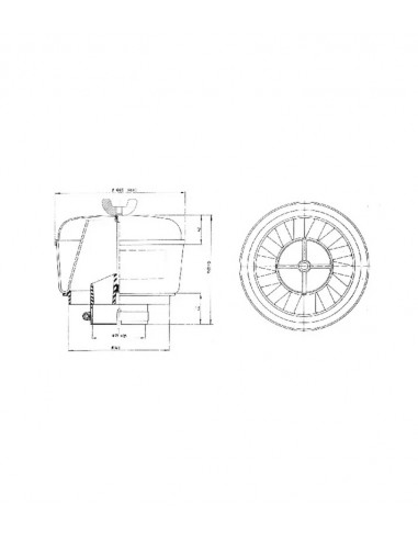 AL39934GN - Prefiltro de Aire Adaptable John Deere 76,7 mm