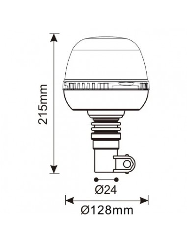 Rotativo Led Flexible 12-24 V 8 W 3 Funciones Rotativo Led Flexible 12-24 V 8 W 3 Funciones
