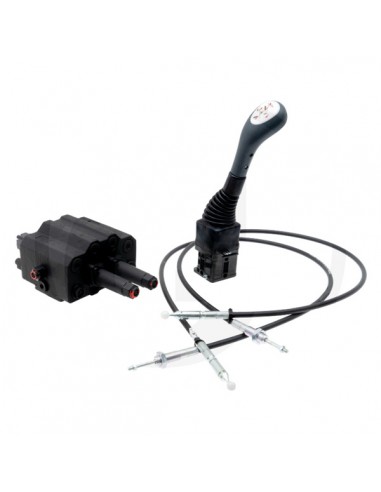 Kit Mando Pala con Distribuidor + Sirgas 1500 mm GFV 90 l/min Doble Efecto con Load Sensing