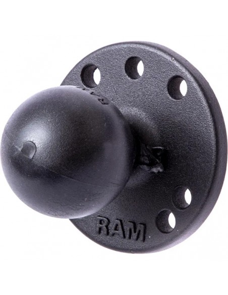 RAMC202A - Base Redonda con plato Redondo C + Perno Roscado de 1/4" - 20" bola C/1,5" RAMC202A - Base Redonda con plato Redondo C + Perno Roscado de 1/4" - 20" bola C/1,5"