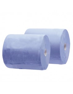 Rollos Papel 100% Celusosa 220X380 Azul 2 Capas