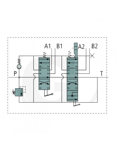 Valvula Hidráulica P80 2X Doble Efecto