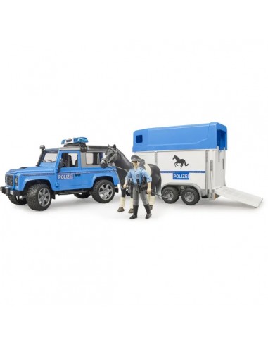 U02588 - Land Rover de la Policía con Remolque para Caballos
