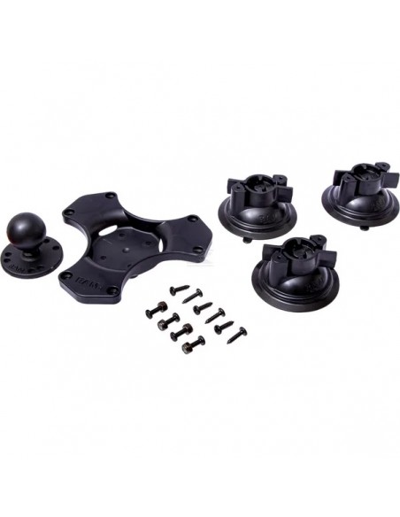 RAMC365224 - Base de Soporte con Triple Ventosa Twist-Lock™ - Bola C/1,5" RAMC365224 - Base de Soporte con Triple Ventosa Twist-Lock™ - Bola C/1,5"