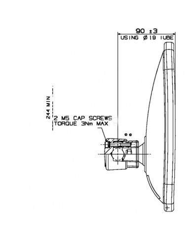 Espejo Retrovisor Britax 27x17,2 cm 10-22 mm. Espejo Retrovisor Britax 27x17,2 cm 10-22 mm.