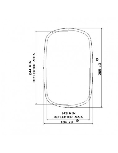 Espejo Retrovisor Britax 27x17,2 cm 10-22 mm. Espejo Retrovisor Britax 27x17,2 cm 10-22 mm.